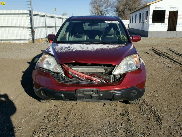 JHLRE48708C069267 - 2008 HONDA CR-V EXL RED photo 9