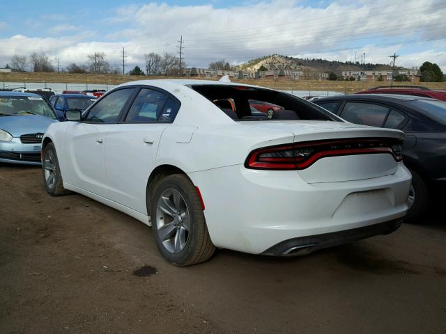 2C3CDXHGXGH250898 - 2016 DODGE CHARGER SX WHITE photo 3