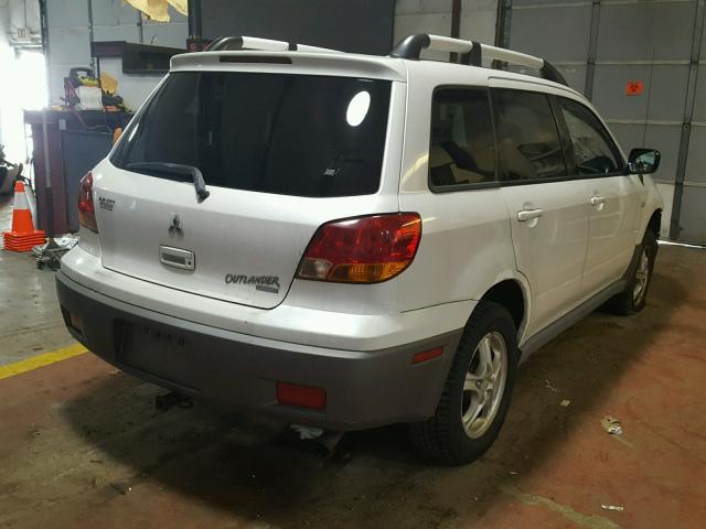 JA4LZ31G83U114190 - 2003 MITSUBISHI OUTLANDER WHITE photo 4