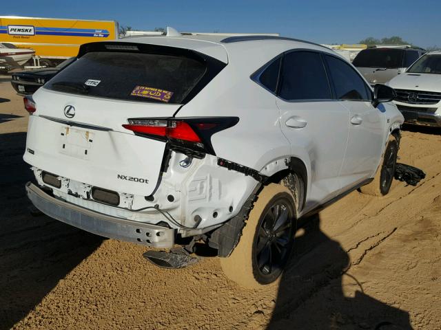 JTJYARBZ3H2079421 - 2017 LEXUS NX 200T WHITE photo 4