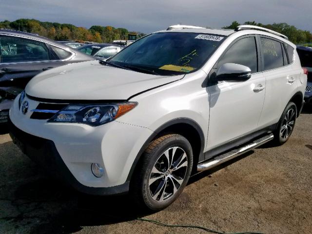 JTMDFREV1FD166697 - 2015 TOYOTA RAV4 LIMIT WHITE photo 2