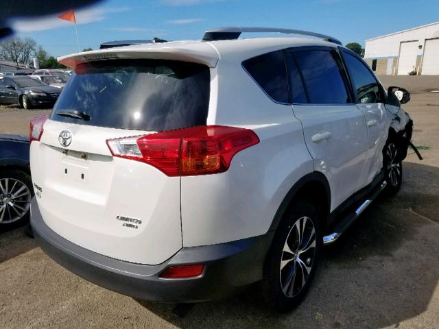 JTMDFREV1FD166697 - 2015 TOYOTA RAV4 LIMIT WHITE photo 4