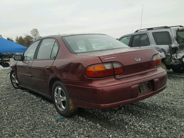 1G1ND52J916160429 - 2001 CHEVROLET MALIBU BURGUNDY photo 3