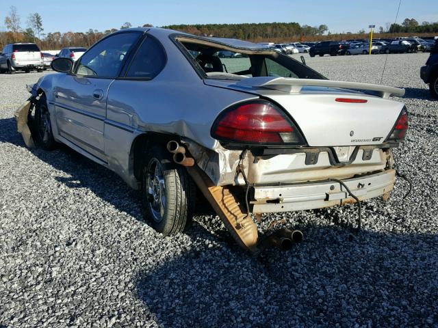 1G2NW12E74C144804 - 2004 PONTIAC GRAND AM G SILVER photo 3