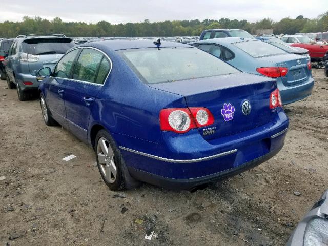 WVWAK73CX8E173147 - 2008 VOLKSWAGEN PASSAT KOM BLUE photo 3