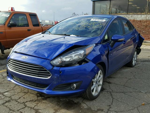 3FADP4BJ4FM216374 - 2015 FORD FIESTA SE BLUE photo 2