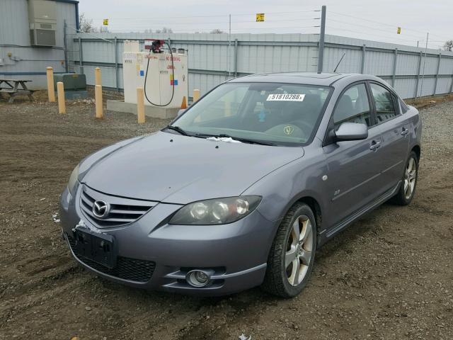 JM1BK323741213040 - 2004 MAZDA 3 S GRAY photo 2