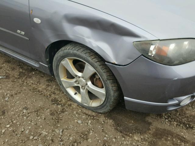 JM1BK323741213040 - 2004 MAZDA 3 S GRAY photo 9