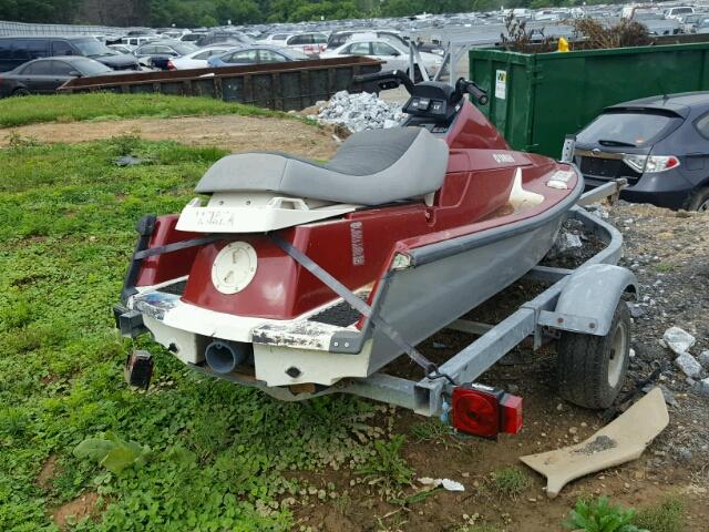 YAM20165H788 - 1988 YAMAHA WAVERUNNER RED photo 4