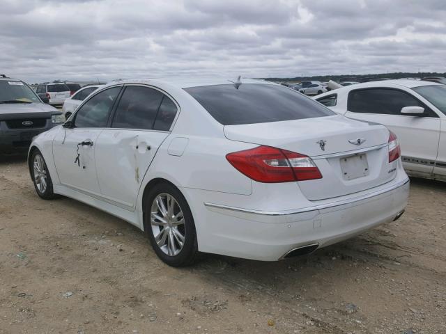 KMHGC4DD8CU182324 - 2012 HYUNDAI GENESIS 3. WHITE photo 3