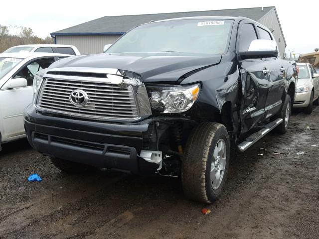 5TFHW5F15CX213293 - 2012 TOYOTA TUNDRA CRE BLACK photo 2