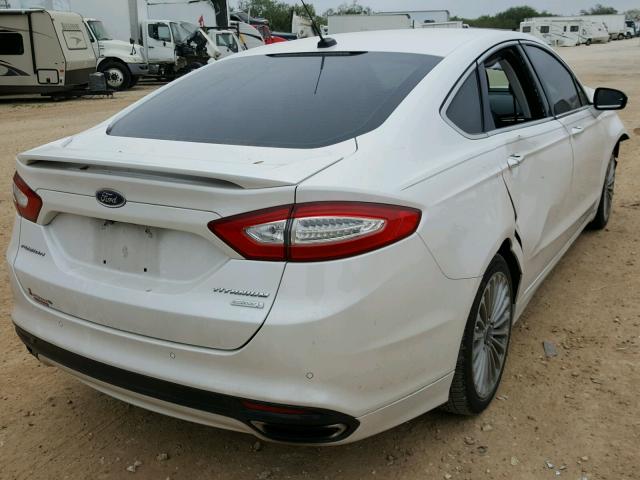 3FA6P0K91FR113522 - 2015 FORD FUSION TIT WHITE photo 4