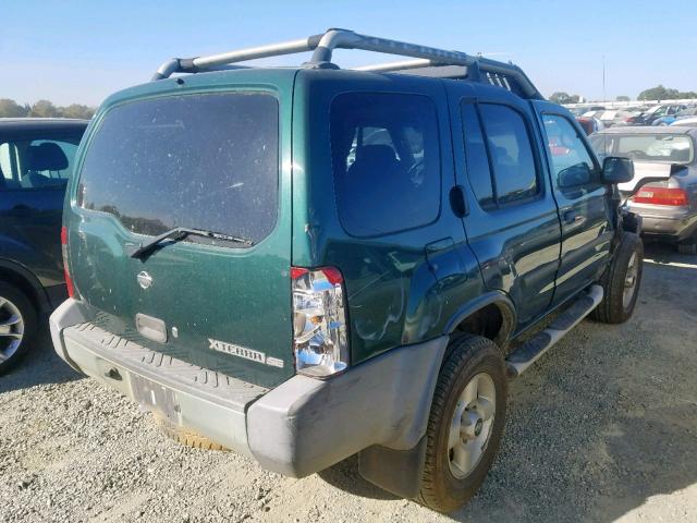 5N1ED28Y91C527904 - 2001 NISSAN XTERRA XE GREEN photo 4