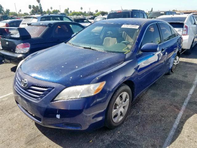 4T4BE46K19R101128 - 2009 TOYOTA CAMRY BASE BLUE photo 2