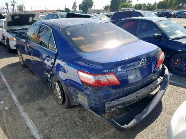 4T4BE46K19R101128 - 2009 TOYOTA CAMRY BASE BLUE photo 3
