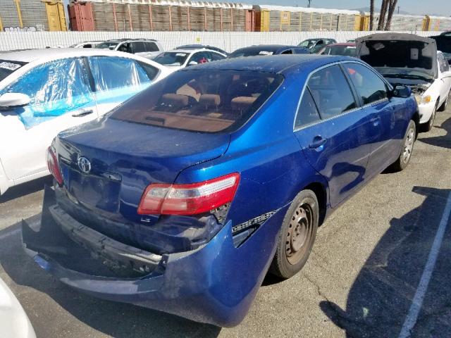 4T4BE46K19R101128 - 2009 TOYOTA CAMRY BASE BLUE photo 4