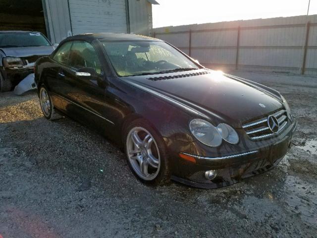 WDBTK72F18T095162 - 2008 MERCEDES-BENZ CLK 550 BLACK photo 1