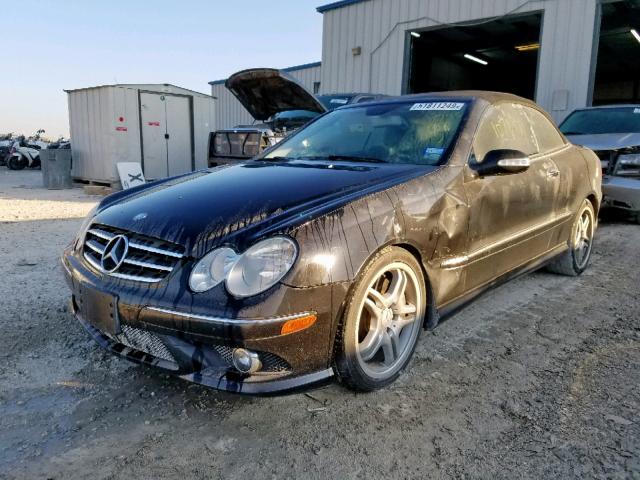 WDBTK72F18T095162 - 2008 MERCEDES-BENZ CLK 550 BLACK photo 2