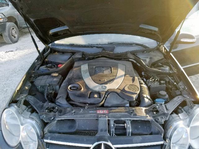 WDBTK72F18T095162 - 2008 MERCEDES-BENZ CLK 550 BLACK photo 7