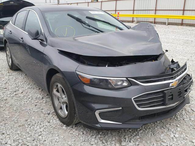 1G1ZB5ST4JF110837 - 2018 CHEVROLET MALIBU LS ნაცრისფერი ფოტო 1
