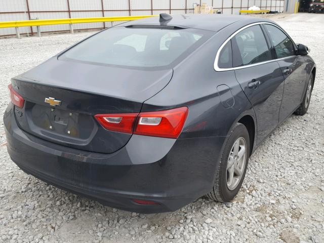 1G1ZB5ST4JF110837 - 2018 CHEVROLET MALIBU LS ნაცრისფერი ფოტო 4