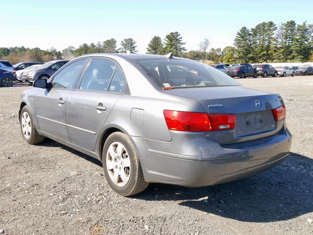 5NPET46C79H547885 - 2009 HYUNDAI SONATA GLS GRAY photo 3