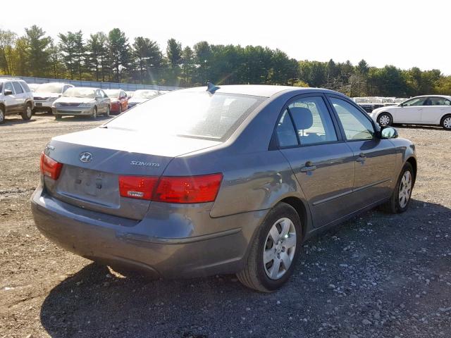 5NPET46C79H547885 - 2009 HYUNDAI SONATA GLS GRAY photo 4