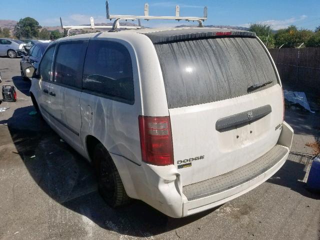 2D4RN1AE9AR339892 - 2010 DODGE GRAND CARA WHITE photo 3