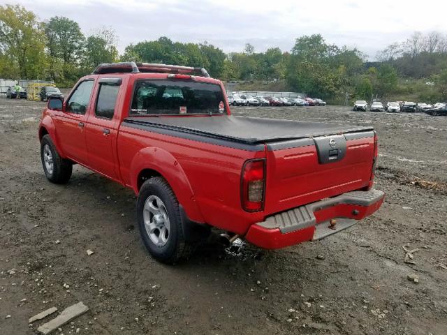 1N6MD29Y63C428326 - 2003 NISSAN FRONTIER C RED photo 3