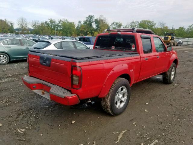 1N6MD29Y63C428326 - 2003 NISSAN FRONTIER C RED photo 4