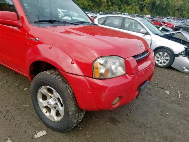 1N6MD29Y63C428326 - 2003 NISSAN FRONTIER C RED photo 9