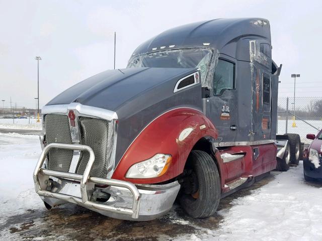 1XKYDP9X1GJ473690 - 2016 KENWORTH CONSTRUCTI GRAY photo 2