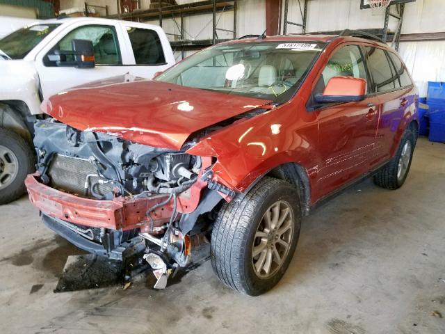 2FMDK48C37BA89939 - 2007 FORD EDGE SEL ORANGE photo 2