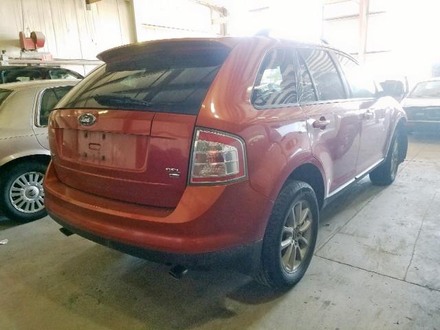 2FMDK48C37BA89939 - 2007 FORD EDGE SEL ORANGE photo 4