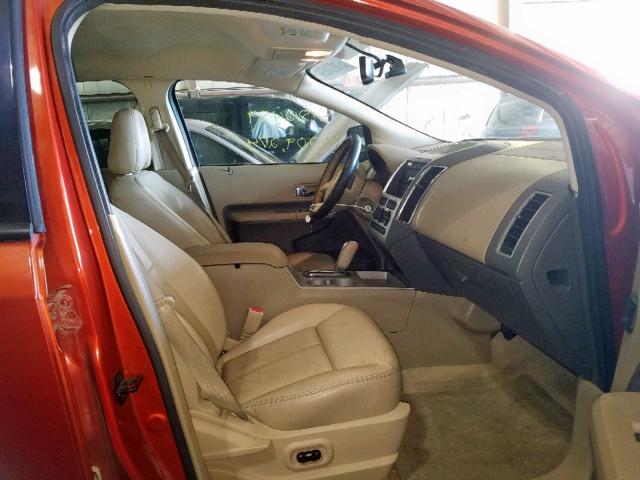 2FMDK48C37BA89939 - 2007 FORD EDGE SEL ORANGE photo 5