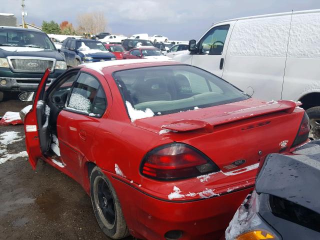 1G2NW52EX4C225707 - 2004 PONTIAC GRAND AM G RED photo 3