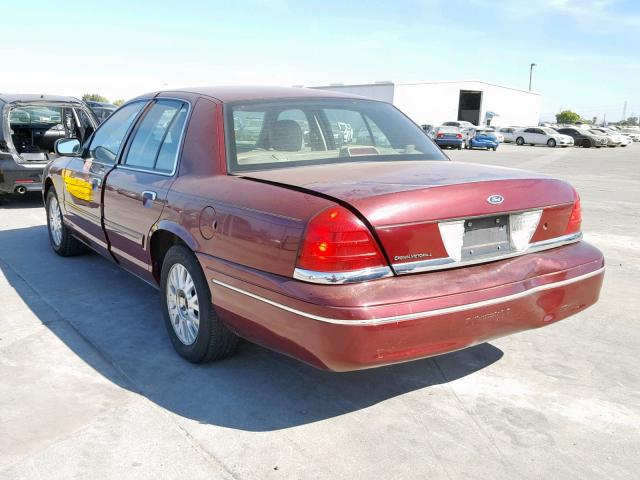 2FAFP74WX4X127591 - 2004 FORD CROWN VICT BURGUNDY photo 3