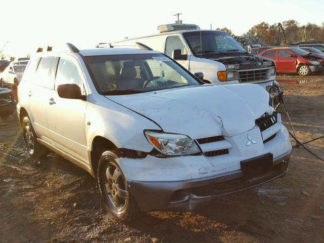 JA4LZ31F46U051861 - 2006 MITSUBISHI OUTLANDER WHITE photo 1