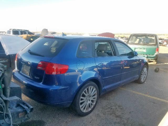 WAUNF78PX7A120002 - 2007 AUDI A3 2.0 PRE BLUE photo 4