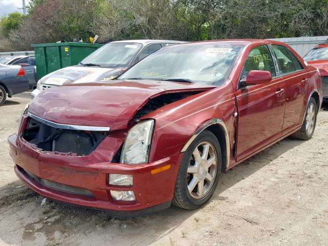 1G6DW677160186004 - 2006 CADILLAC STS RED photo 2