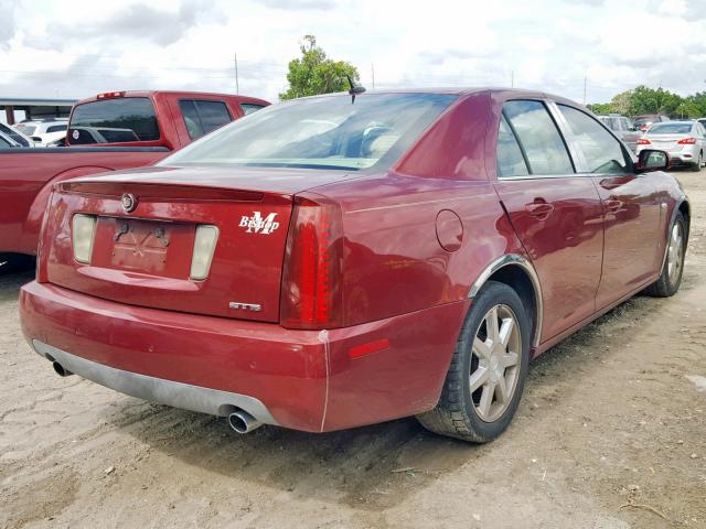 1G6DW677160186004 - 2006 CADILLAC STS RED photo 4