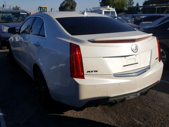 1G6AB5SX7E0125738 - 2014 CADILLAC ATS LUXURY WHITE photo 3