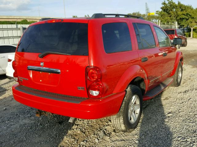 1D4HB58D35F545070 - 2005 DODGE DURANGO LI RED photo 4