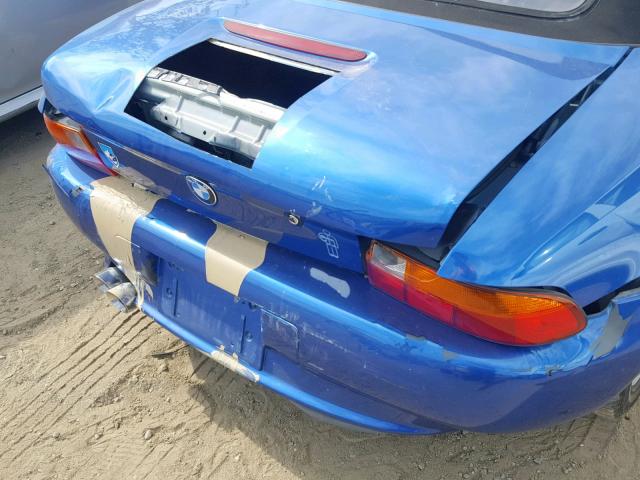 4USCH7328VLE02282 - 1997 BMW Z3 1.9 BLUE photo 9