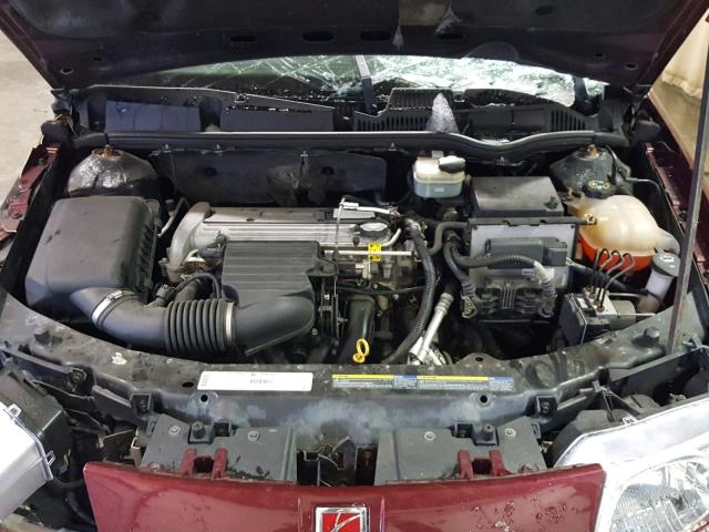 1G8AJ52F53Z123223 - 2003 SATURN ION LEVEL MAROON photo 7