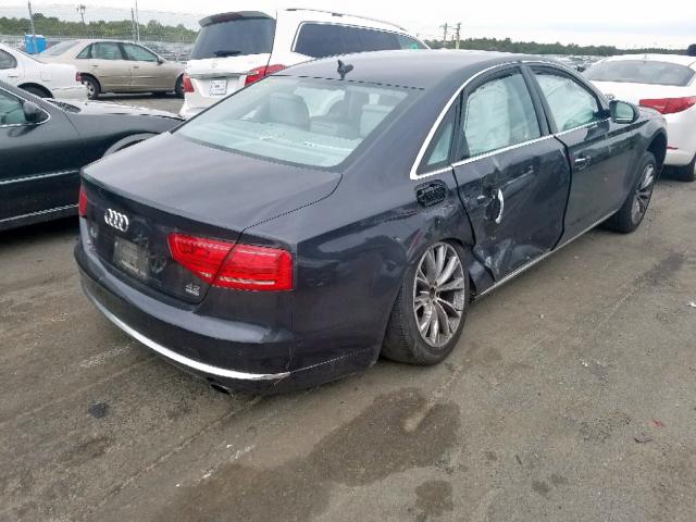 WAUAVAFD4BN001189 - 2011 AUDI A8 QUATTRO BROWN photo 4