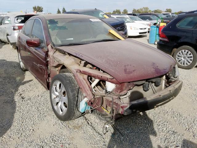 1HGCP2F82AA144860 - 2010 HONDA ACCORD EXL BURGUNDY photo 1