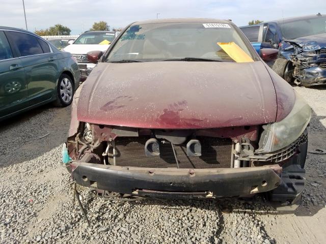 1HGCP2F82AA144860 - 2010 HONDA ACCORD EXL BURGUNDY photo 9