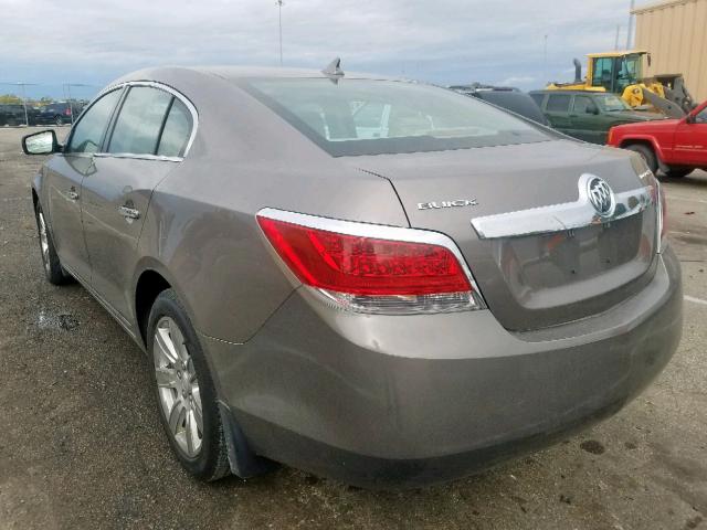 1G4GC5ED8BF276646 - 2011 BUICK LACROSSE C GRAY photo 3