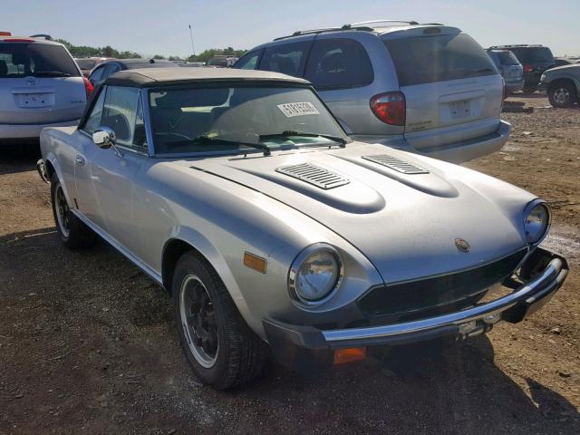 ZFAAS00BXB8186528 - 1981 FIAT 124 SPIDER SILVER photo 1